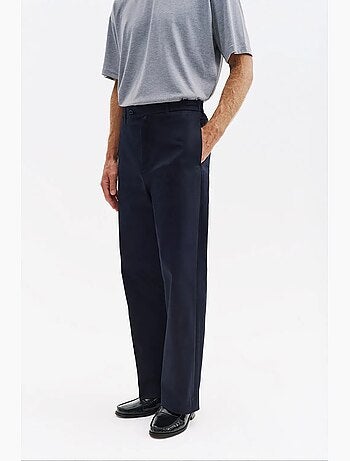 Pantalon de costume homme en coton et lycra giesto