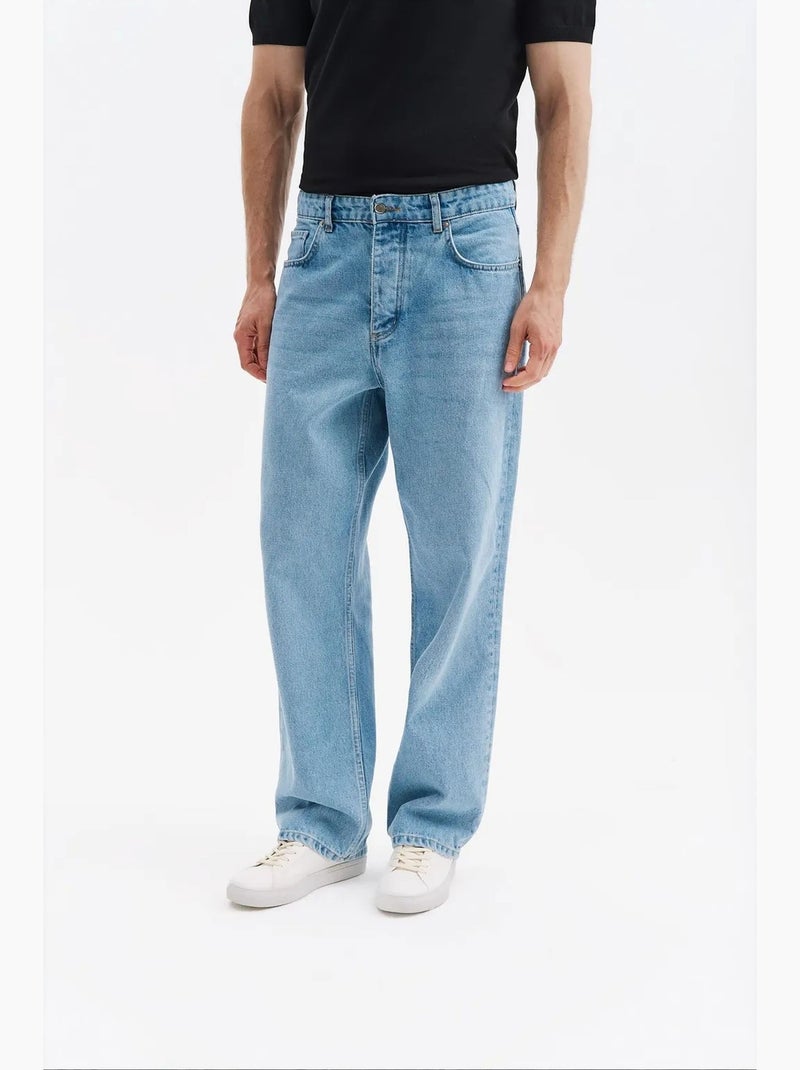 Pantalon de costume homme en coton giesto Bleu saphir - Kiabi