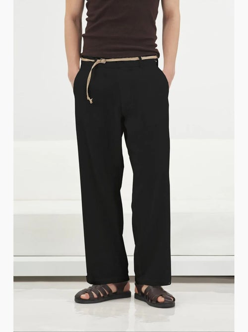 Pantalon de costume homme en lin et coton giesto - Kiabi