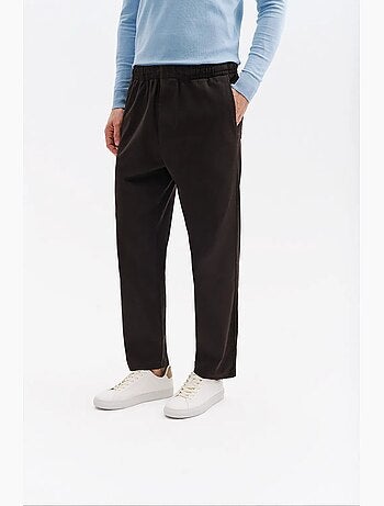 Pantalon de costume homme en mélange de coton giesto