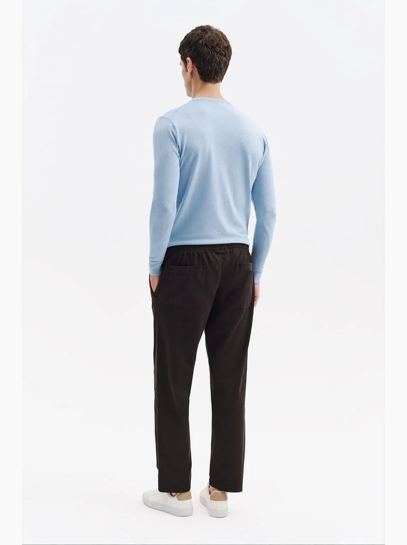 Pantalon de costume homme en mélange de coton giesto Noir - Kiabi