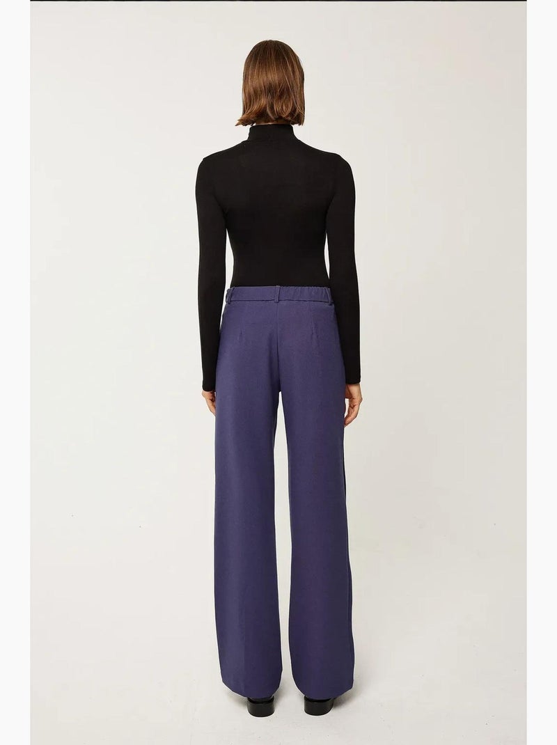 Pantalon de costume jambe droite hiccup Bleu marine - Kiabi