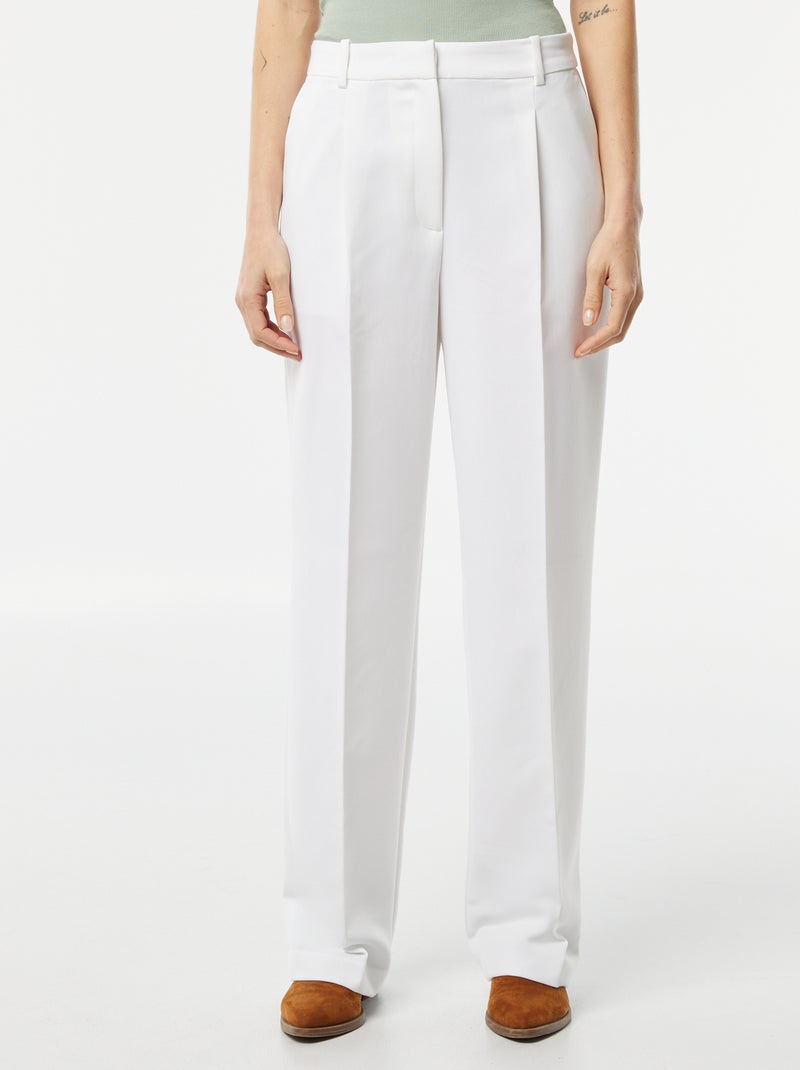 Pantalon de costume large Blanc - Kiabi