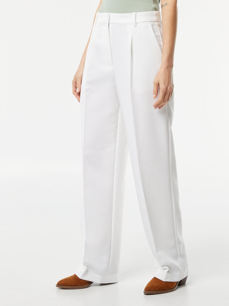 Pantalon de costume large Blanc - Kiabi
