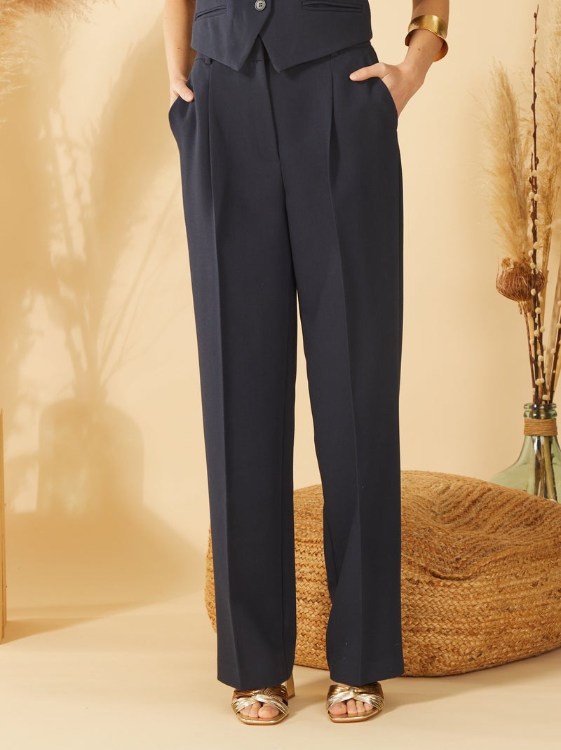 Pantalon de costume large Bleu - Kiabi