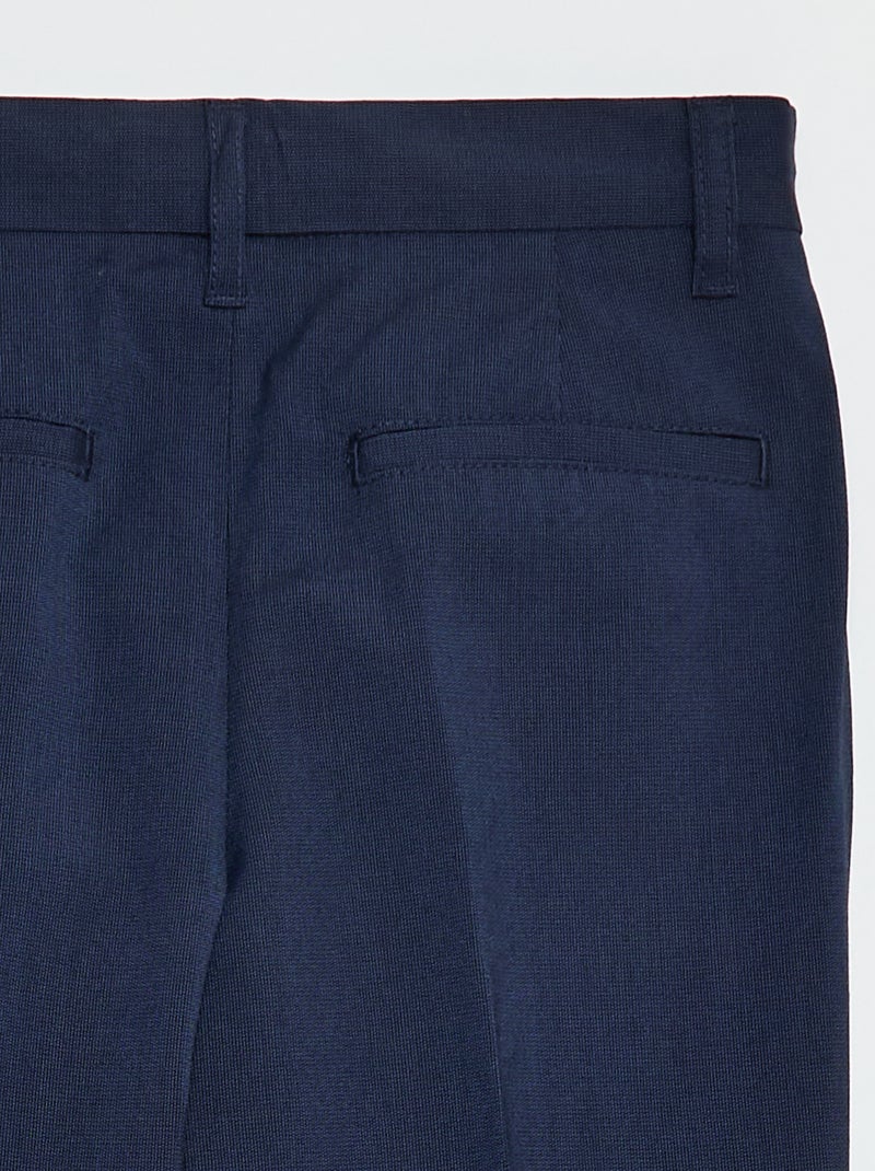 Pantalon de costume regular uni Noir - Kiabi