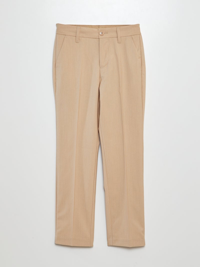 Pantalon de costume slim Beige - Kiabi