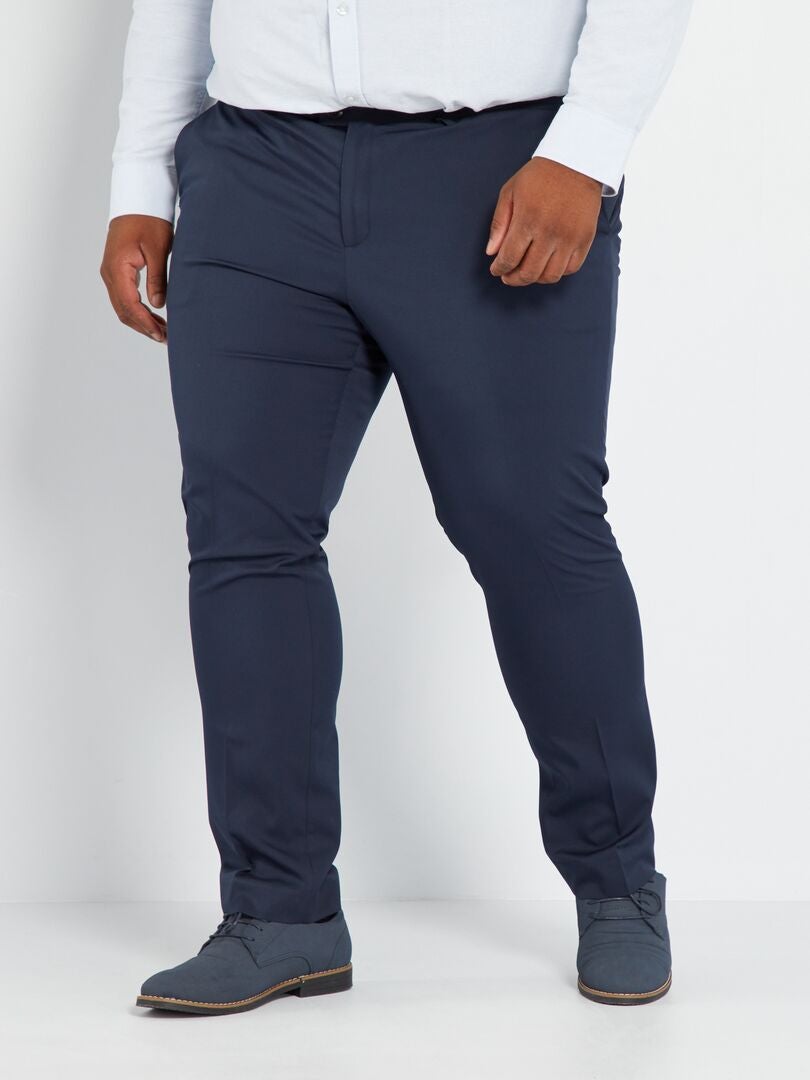 Pantalon de costume slim bleu marine - Kiabi