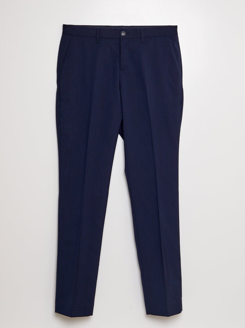 Pantalon de costume slim Marine - Kiabi