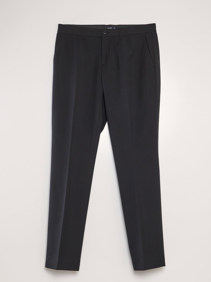 Pantalon de costume slim noir - Kiabi