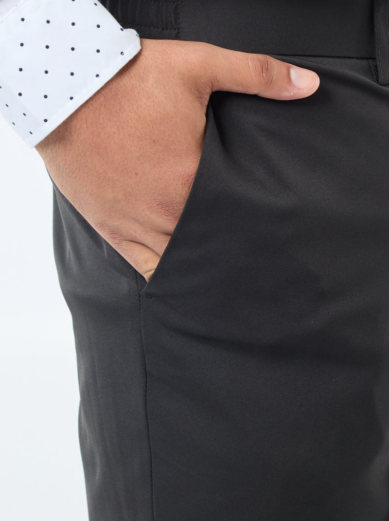 Pantalon de costume slim Noir - Kiabi