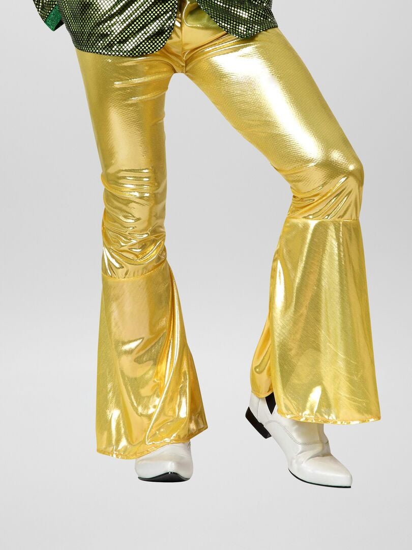 Pantalon de déguisement disco Jaune doré - Kiabi