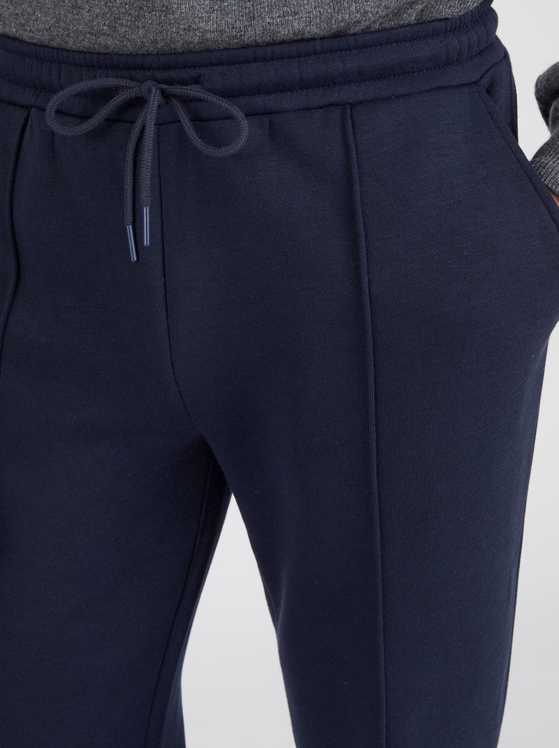 Pantalon de détente en molleton - Damart Bleu marine - Kiabi