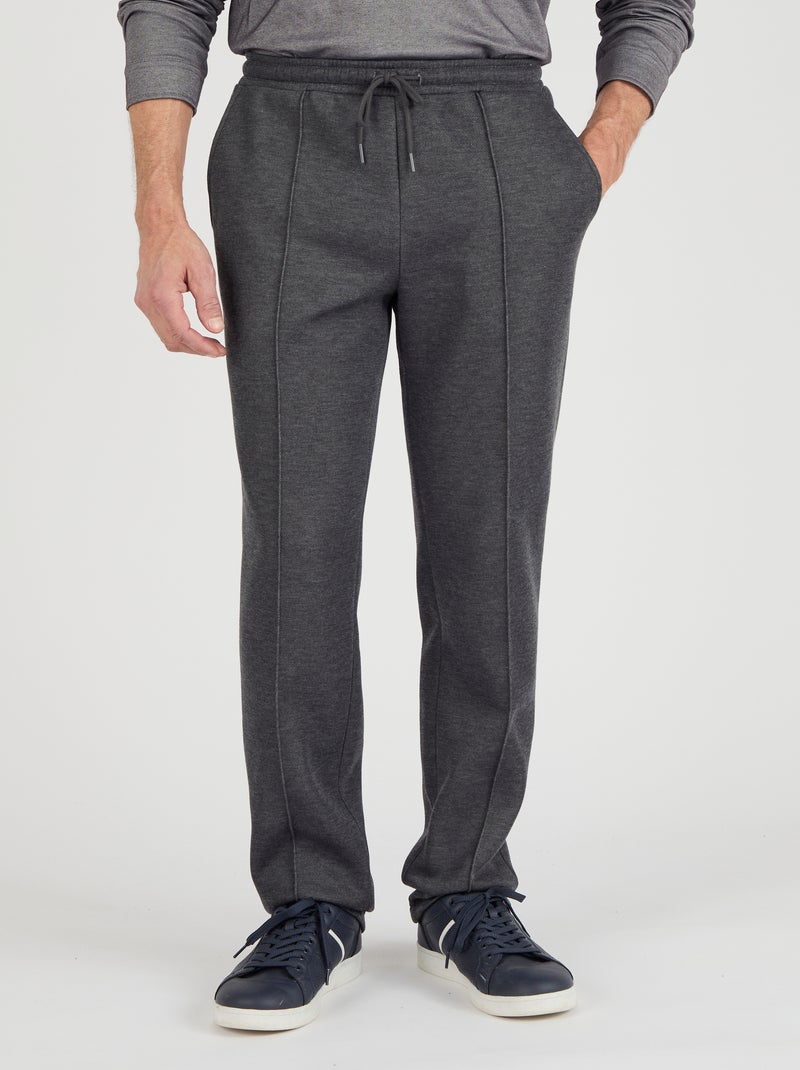 Pantalon de détente en molleton - Damart Gris - Kiabi