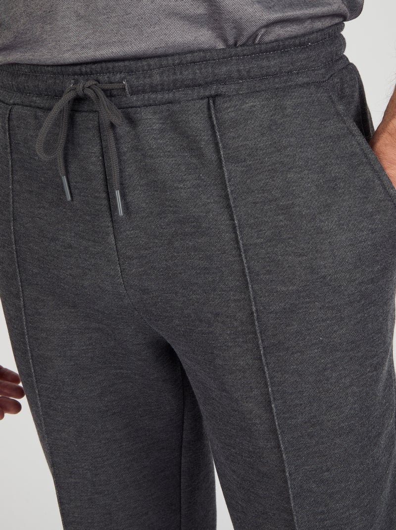 Pantalon de détente en molleton - Damart Gris - Kiabi