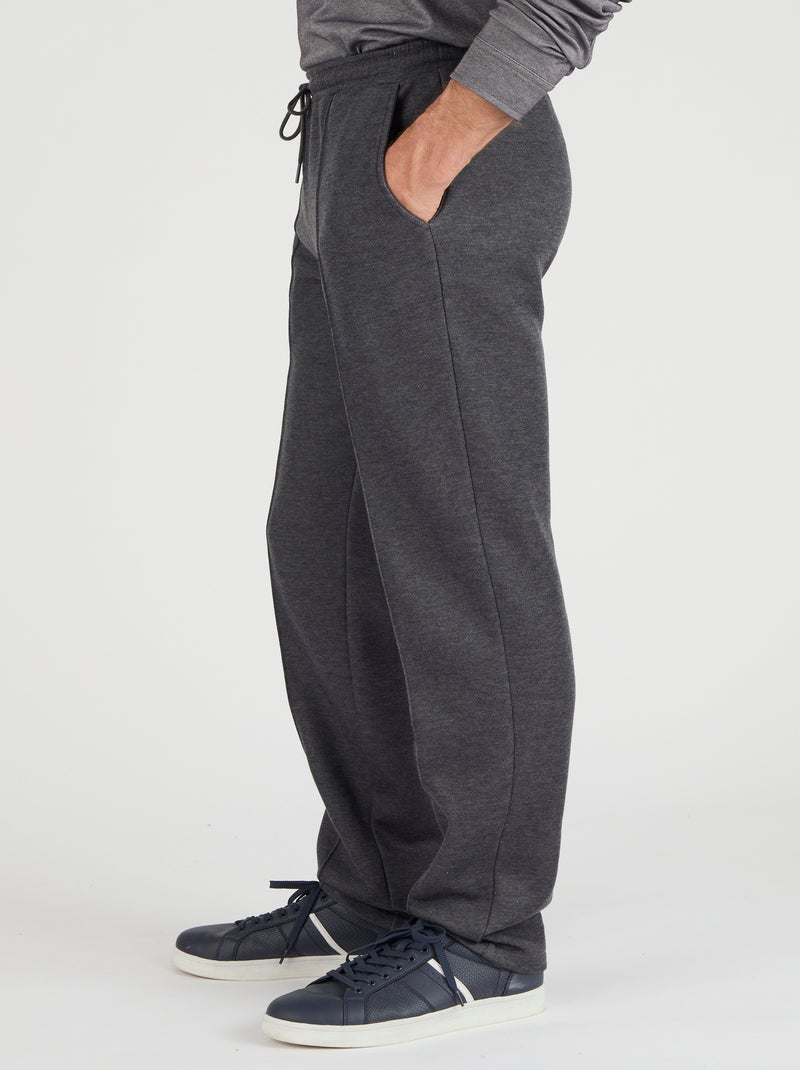 Pantalon de détente en molleton - Damart Gris - Kiabi
