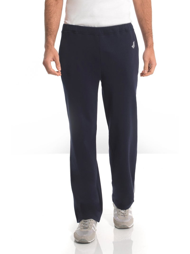 Pantalon de détente en molleton gratté - DAXON Bleu marine - Kiabi