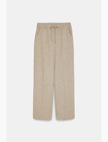 Pantalon de détente large en popeline dilvin