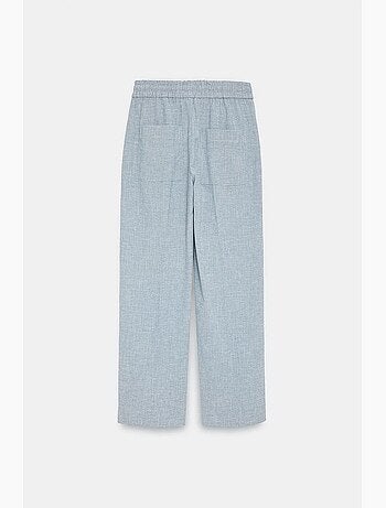 Pantalon de détente large en popeline dilvin