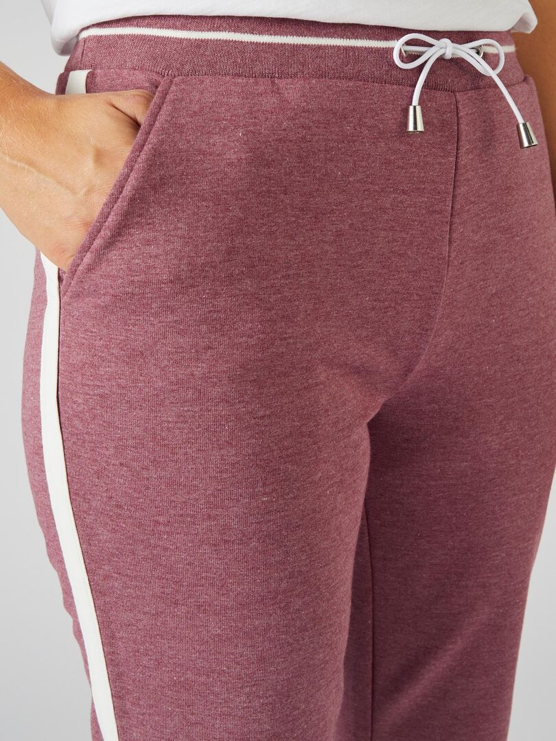Pantalon Molleton Douillet Femme Damart - Coupe Ample, Gris Chiné, Ceinture Élastique Avec Cordon - 9