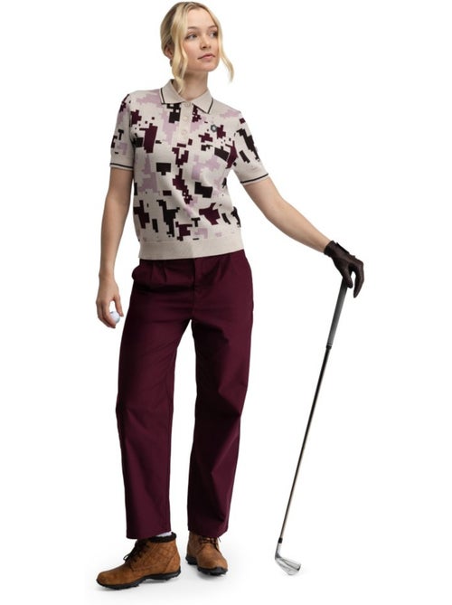 Pantalon de golf coupe droite femme golf femme iron-w cherry - Kiabi