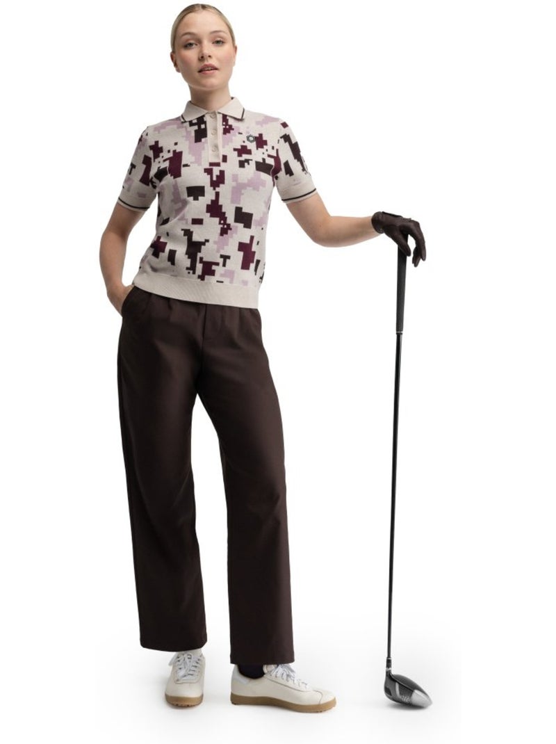 Pantalon de golf coupe droite femme golf femme iron-w dark Marron - Kiabi