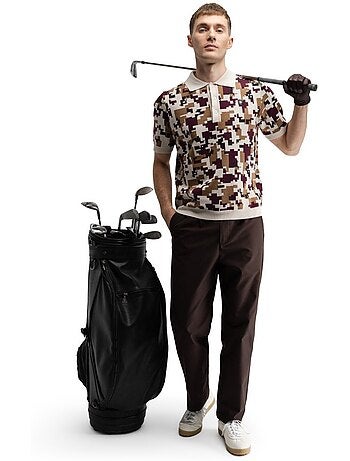 Pantalon de golf coupe droite homme golf homme iron dark