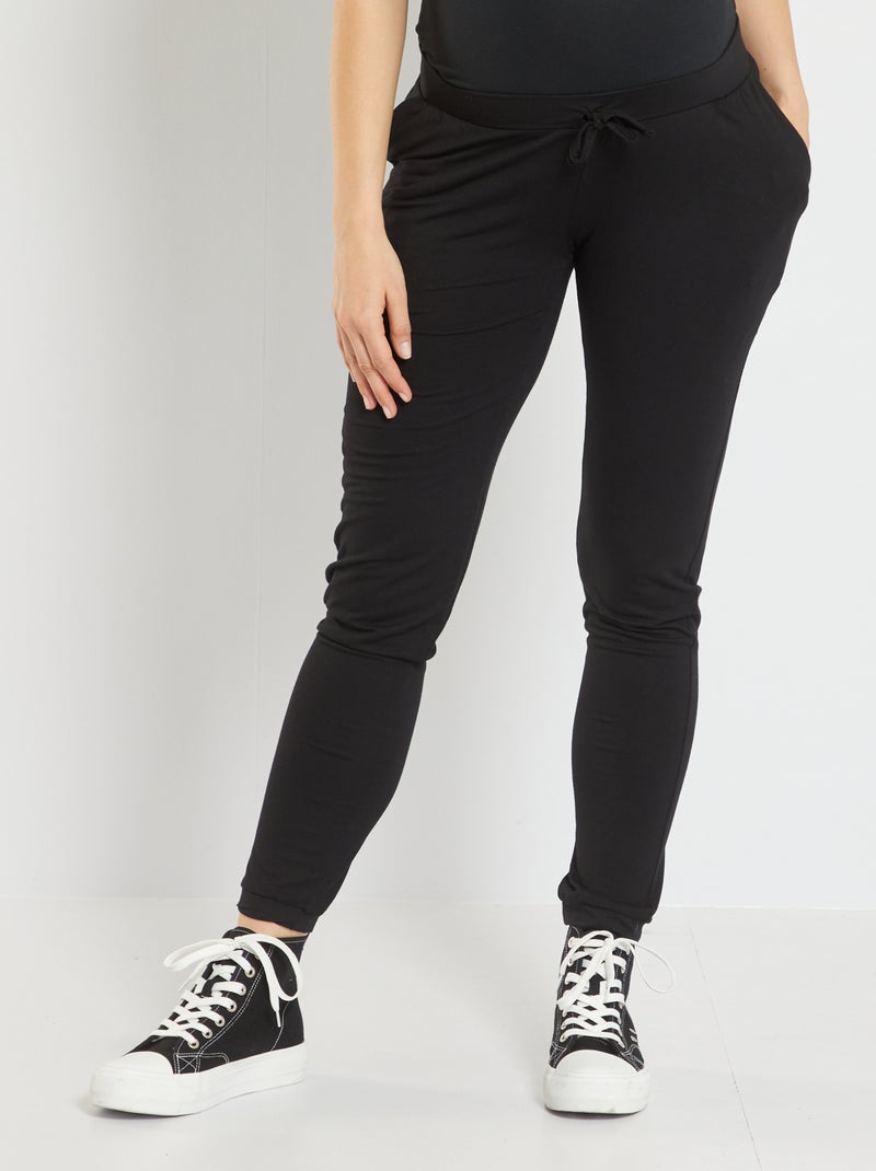 Pantalon de grossesse confortable noir - Kiabi