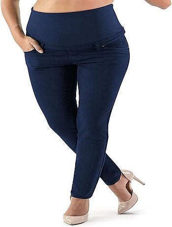 Legging de maternité d'hiver rembourré en coton - Noir