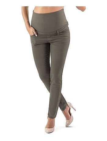 Legging de maternité d'hiver rembourré en coton - Noir