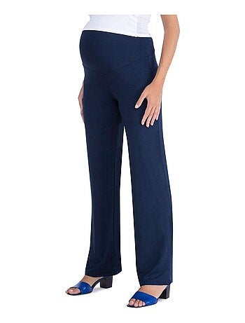 Pantalon de grossesse habillé à jambes larges - Blue