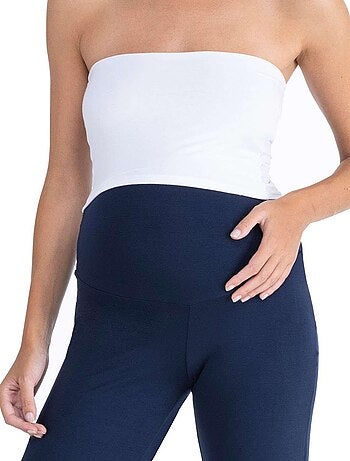 Pantalon de grossesse habillé à jambes larges - Blue