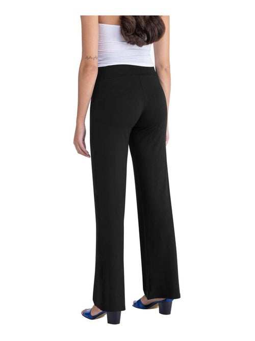 Pantalon de grossesse habillé à jambes larges - Noir - Kiabi