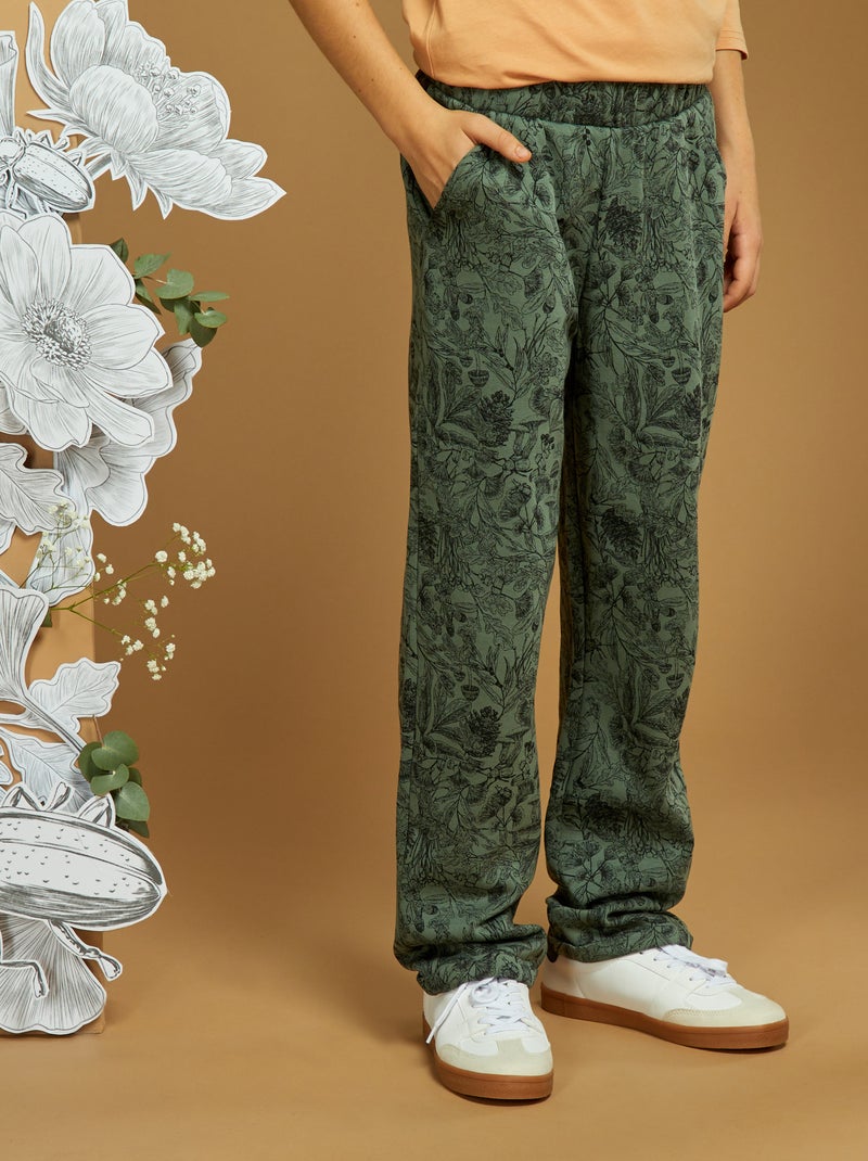 Pantalon de jogger wide leg X Faunesque Vert - Kiabi