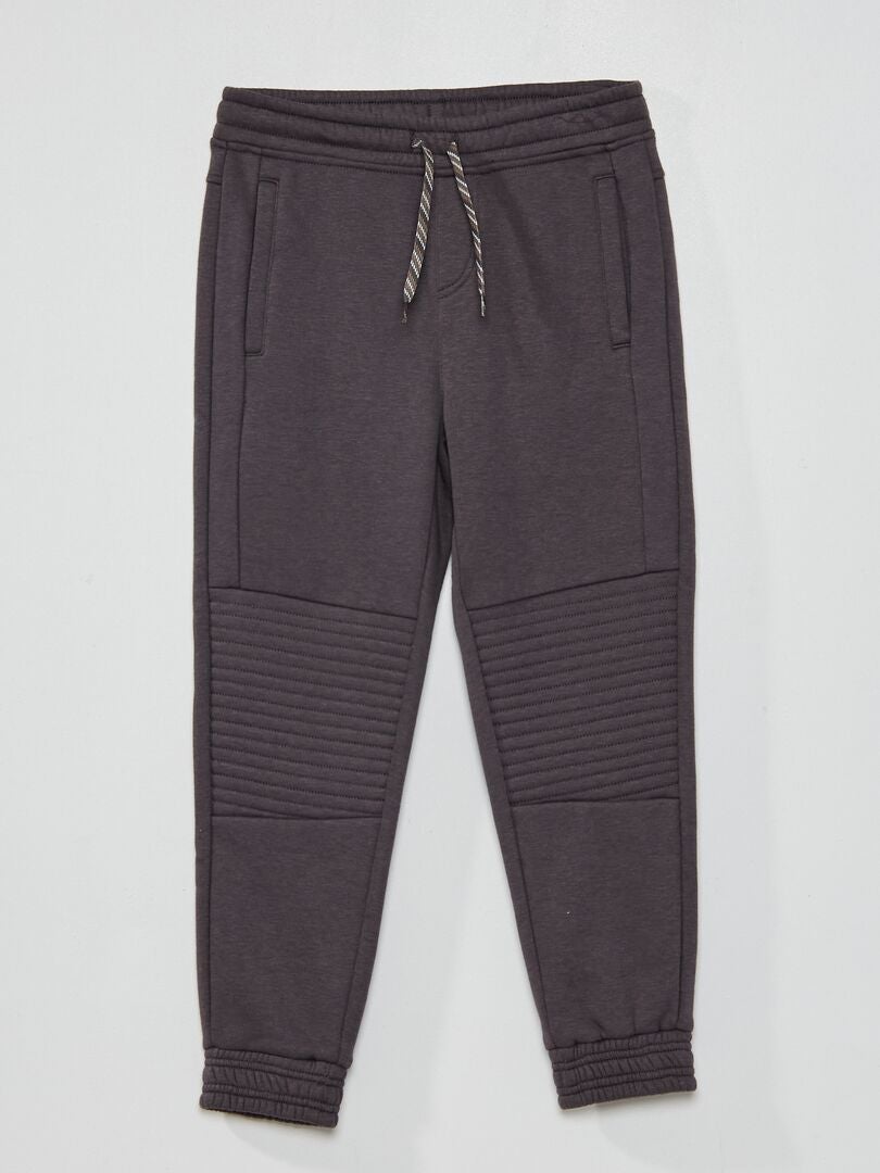 Pantalon de jogging - Coupe + confortable gris foncé - Kiabi