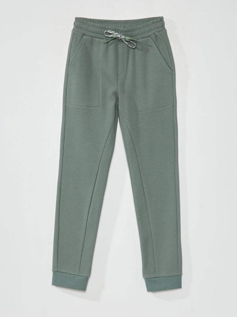 Pantalon de jogging - Coupe + confortable Vert - Kiabi