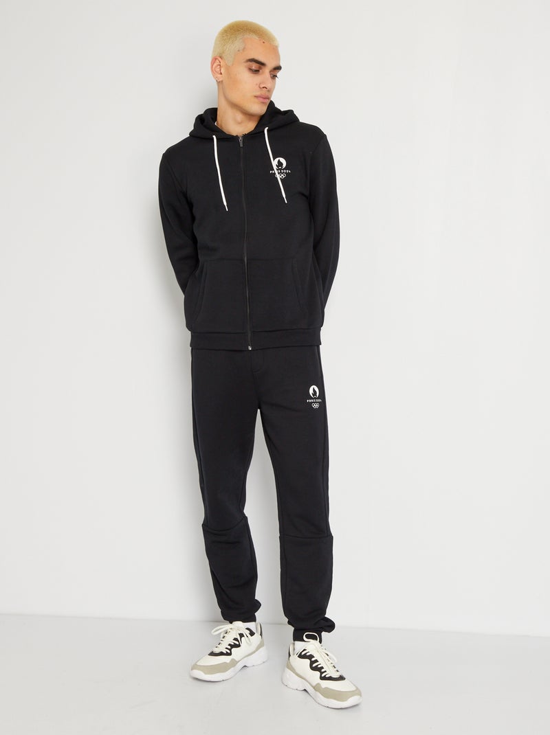 Pantalon de jogging - Paris 2024 noir - Kiabi