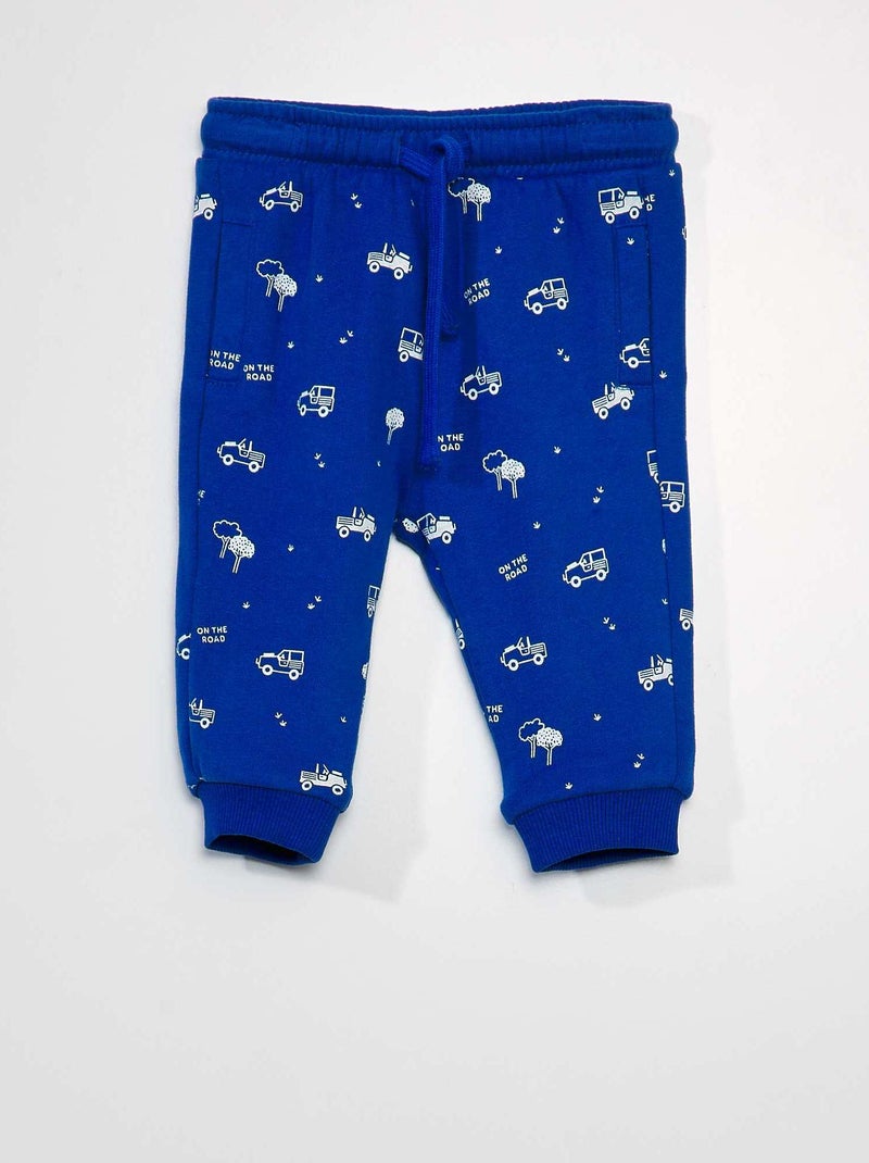 Pantalon de jogging à motif Bleu - Kiabi
