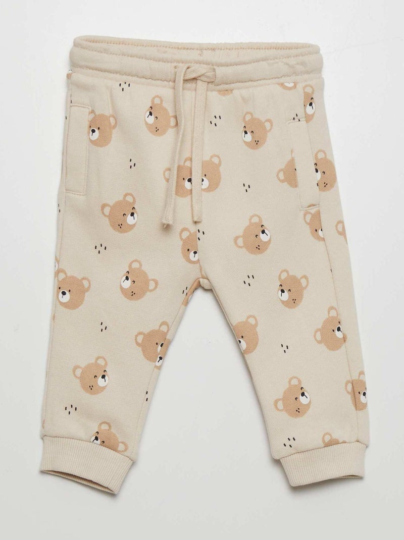 Pantalon de jogging à motif Gris - Kiabi