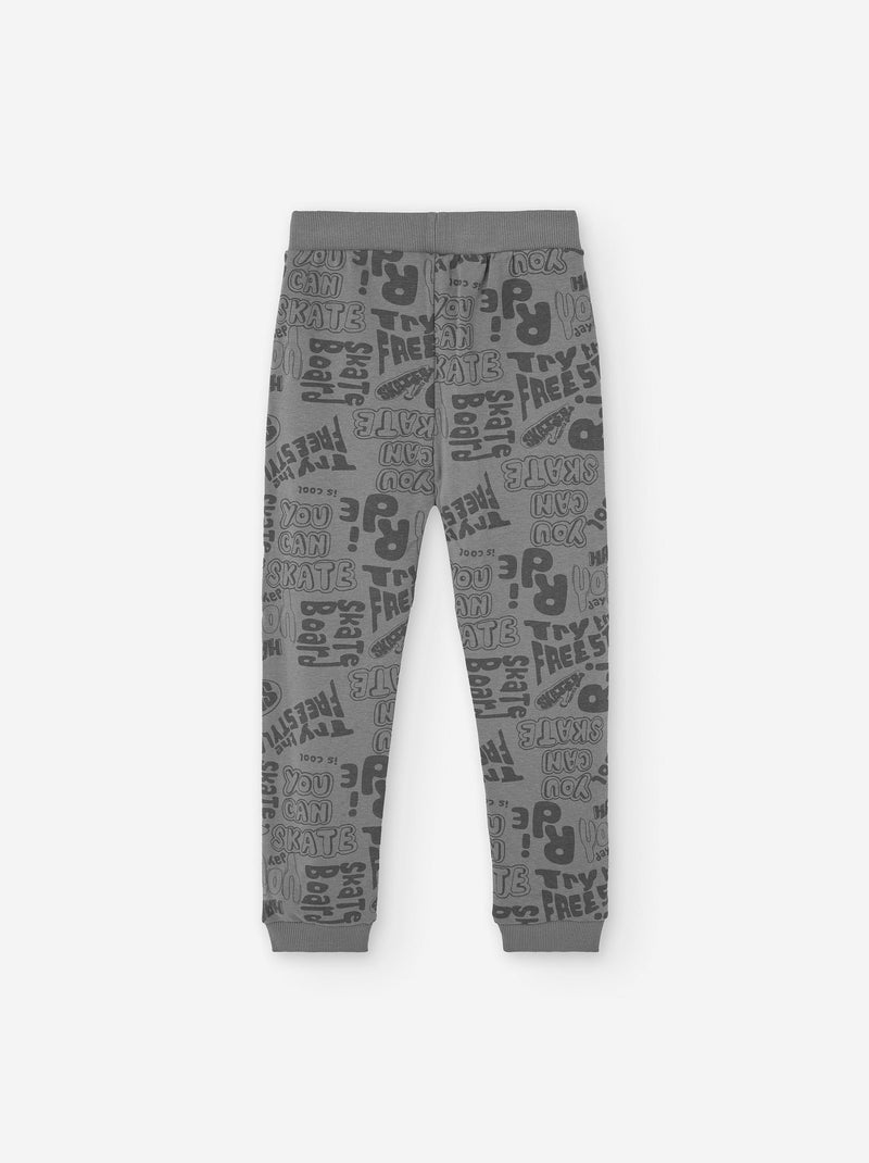 Pantalon de jogging à motif skate Gris - Kiabi