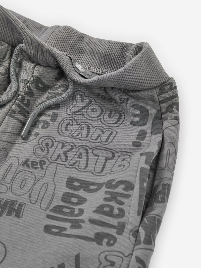 Pantalon de jogging à motif skate Gris - Kiabi