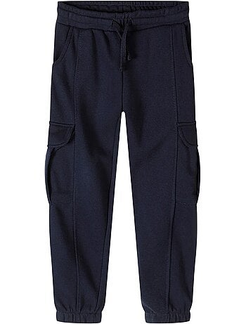 Pantalon de jogging à poches motif/style logo latéral - minoti