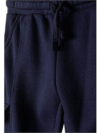 Pantalon de jogging à poches motif/style logo latéral - minoti