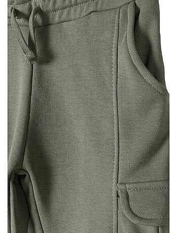 Pantalon de jogging à poches motif/style logo latéral - minoti