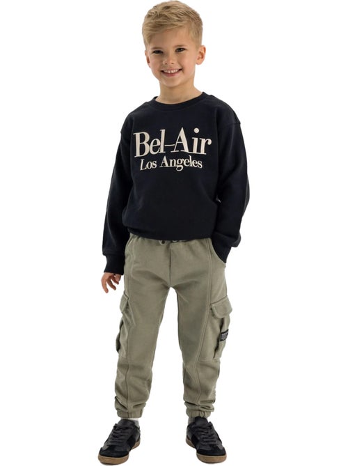 Pantalon de jogging à poches motif/style logo latéral - minoti - Kiabi