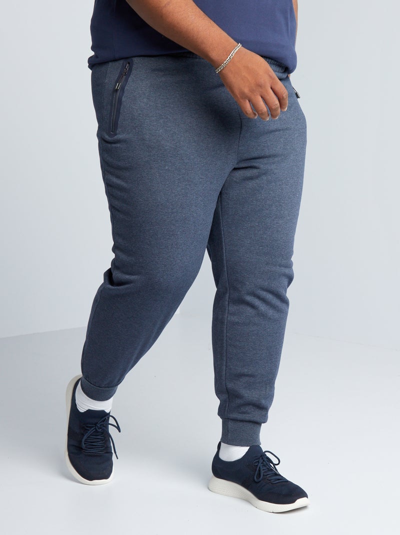 Pantalon de jogging à taille élastiquée Bleu - Kiabi