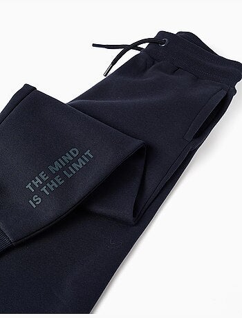 Pantalon de jogging ajusté en coton peigné avec imprimé
