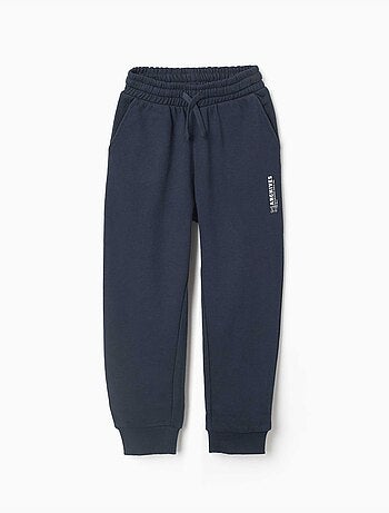 Pantalon de jogging ajusté en molleton avec poches et imprimé zy