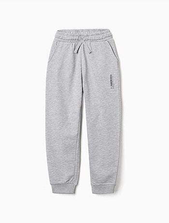 Pantalon de jogging ajusté en molleton avec poches et imprimé zy