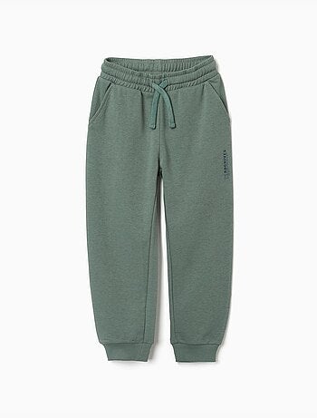 Pantalon de jogging ajusté en molleton avec poches et imprimé zy